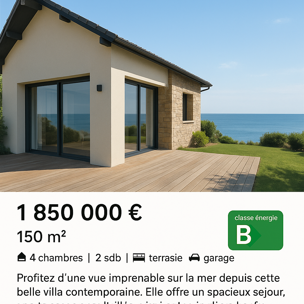 Exemple d'annonce 1